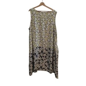 J. Jill Hibiscus Print Sleeveless Dress